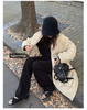 Korean Version of Soft Waxy Lazy Wind Knitting Set Gentle Round Neck Pullover Sweater Wide Leg Pants Two-piece Set Women