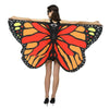 1pc Womens Butterfly Wings Polyester Butterfly Cape for Stage Dress-up Shawl Cloak Fancy Dress Costume 150x70cm