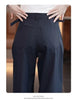 Wide-Leg Overalls Pants Women Korean Spring Autumn High Waist Loose All-Match Casual Narrow Straight Pants Female Trousers