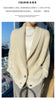 100% Wool Ladies Winter Sweater Thickening Cardigan Ladies V-neck Long Sleeve Jacket And Knitted Women Knit Cardigan Sweater