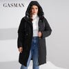 brand women's coat Women's winter jacket down parka warm outwear Female black patchwork thick jacket 020