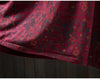 Japanese Vintage Mori Girl Floral Printed Knitted Sweater Pullover Dress Women Autumn O-Neck Long Sleeve Casual Loose Dresses
