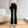 Women Flare Jeans Winter Streetwear Y2K Straight Pants Ankle Length Denim Jeans Girls Party Casual Retro Blue Trousers