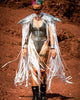Sparkly Wing Fringe Tassel Patchwork Shawl Women Vintage Cosplay Cape Ponchos Bohemian Cardigan Cloak Boho Capes Streetwear