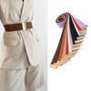 Women Elastic Band Wide Belts Simple Down Coat Waist Belt Female Buckle Black Strap Dress Decoration Accessories Ladies