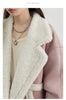 Women Faux Leather Coat Single Breasted Loose Casual Motorcycle Suit Suede Fur Jacket Female Top Autumn Winter