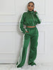 Active Women's Set Long Sleeve Striped Sweatshirt+Straight Pants Fall Street Two 2 Piece Sets Outfits Sportwear