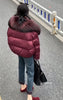 Lagabogy Loose Parkas Outwear Large Real Natural Fur Collar Winter Puffer Jacket Women Thick Warm Duck Down Coat Female