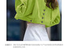 Spring Autumn Short Jeans Jacket For Women Casual Loose Long Sleeve Denim Coat Ladies Single Breasted Jeans Outwear Tops