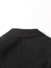 Solid Patchwork Lace Up Chic Blazer For Women Notched Collar Long Sleeve Temperament Blazers Female Style