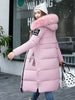 Women Parkas Hooded Zipper Thick Parka Thick Casual Full Sleeve Solid Long Coats Pockets Elegant Outerwear Warm Casual