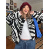 Dalmatian Faux Fur Jackets Women Lapel Collar Single Breasted Slim Fit Long Sleeves Coats Lady Autumn Street Outwear