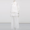 Loose Minimalist Elegant Dresses For Women High Neck Half Sleeves Patchwork Folds Elegant Dress Female Clothing