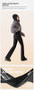 Winter High Waist Flared Pants Women Tummy Control Velvet Bell Bottom Trousers Thick Warm Wide Leg Pants Casual Streetwear Fashi