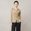 Casual Zipper Hooded Pleated Women's Jacket Spring Loose Solid Color Zipper Design Niche Cardigan Coat 2DB6163
