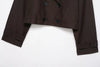 autumn product women's classic double-breaked lapel simple short trench coat casual coat