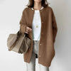 Autumn And Winter Solid Color Soft Knitted Jacket Slim Design Niche Loose Casual Button Jacket Women Cardigan