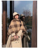 Winter Long Wool & Blends Coat for Women Chic Elegant Womans Clothing Skirted Woolen Overcoat