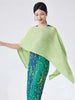 Pleated Shawl Coat For Women Slash Neck Solid Color Headcloth Scarf Versatile Coats Spring 2Z2603