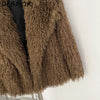 Debaior Winter Clothes Women Faux Mongolia Sheep Fur Coat Warm Fake Fur Jacket Long Sleeve Artificial Fur Overcoat