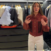 Suede Knit Patchwork Short Jacket Stand Collar Gold Single Button Long Sleeve Coat Female Spring Casual Daily Streetwear