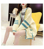 Korean Female Hooded Knitting Cardigan Jacket Retro Lazy Wind Women Loose Fit Sweater Outerwear Spring Autumn Lady Knitwear Coat
