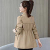 Women's Trench Coats Spring Autumn Jackets Lined Casual Coat Suit Collar Women Korean Women's Jacket Slim Pink