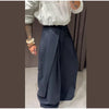 Stitching Blazer Pants Suit Women's Loose Lapel Long Sleeve Coats Wide Leg Trousers Autumn Female Elegant Suit