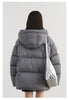 Women Down Coats Solid Loose Hooded 90 White Duck Down Down Jacket Puffs Female Outerwear Autumn Winter