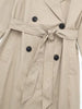 Women With Belt Solid Double Breasted Trench Vintage Lapel Neck Long Sleeves Female Chic Lady Outfits