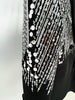 High Street Designer Suit Set Women's Sequined Beading Single Button Blazer Flare Pants Set 2pcs