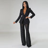 Street Chic Women's Set Long Sleeve Blazer Suit and Mesh Beading Pants Winter Two 2 Piece Set Outfit Tracksuit