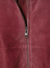 Dusty Pink Long Sleeve Faux Suede Jackets Women Oversized Stand Collar Zip Up Casual Coat Autumn Commute Outfit