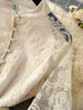 Spring Autumn European American Stand Up Collar Single Breasted Lace Dress Women Elegant Embroidery Large Swing Long Dress C205