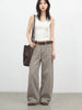 Korean Women Jeans Solid Loose Casual Retro High Waist Wide Legs Denim Pants Ladies Trousers Spring Autumn