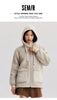 Coat Women Imitation Lamb Wool Polar Fleece Double-Sided Wear Loose Winter Contrast Color Simple Hooded Jacket