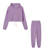 Fall Winter Women's Hoodies Two Piece Set - Oversized Hoodie Sweatpants Sportswear Suit Casual Sweatshirt Trouser Set