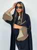 Middle Eastern Loose Abaya Muslim Full Sleeve Open Front Abayas Elegant Kaftans Women Jilbabs Arabian Islamic Maxi Dresses