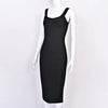 Yellow U Neck Striped Bandage Dress Evening Backless Sexy Bodycon Women Dress Party Celebrity Vocation Dresses