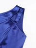Women Elegant Shiny One Shoulder Ruffle Layered Christmas Party Dresses Date Out Birthday Wedding Guest Event Occasion Gowns
