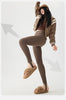 Autumn Winter Thick Foot Pants Sharkskin Leggings Women's Rabbit Fleece Warm Leggings High Waist Elastic Non Trace Yoga