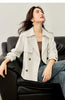Women Cropped Trench Coat Spring Fall Double-Breasted Outerwear Adjustable Sleeve Tab Short Jacket W53FB2569