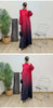 Prom Dress For Women Gradient Long Sleeves Maxi Pleated Print Dresses Spring Female Clothing 2DA3612