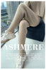 100% Mink Cashmere Knitted Feet Pants Women's Elastic Waist Slim Trousers Warm Joker Radish Pants Autumn Thick Leggings