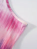 Printed Design Four Seasons Pastel Tie Dye Pattern Print vacation style women's dress