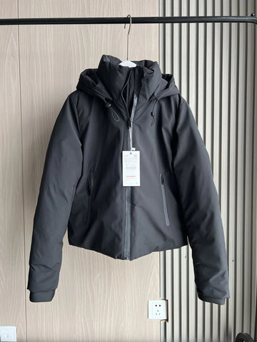 Autumn/Winter Women's Short Imitation Wind Waterproof Hooded Thick Warm Cotton Jacket Outdoor Coat 4749703