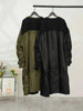 Pleated Long Sleeve Design Contrast Color Dress Loose Patchwork Casual Women Black Dresses Autumn CPG2092