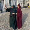 Turkey Dubai Muslim Winter Abaya Corduroy Women Closed Abaya Loose Daily Wear Muslim Long Winter Dress