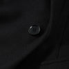 Elegant Women's Woolen Coat Black Single-Button Stand Collar Slim Lady Long Coats Autumn Winter Chic Female Streetwear