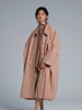 Spring Autumn Long Oversized Thin Pink Trench Coat for Women Single Breasted Elegant Chic Designer Clothing